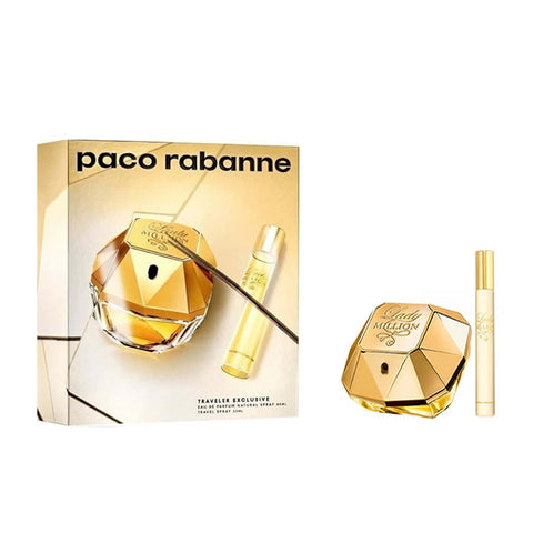 Paco Rabanne Lady Million Eau De Parfum Spray 80ml Set 2 Pieces 2019 - PerfumezDirect®