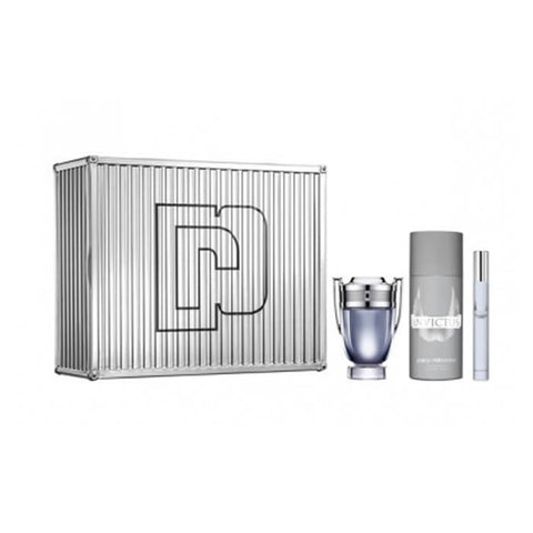 Paco Rabanne Invictus Eau De Toilette Spray 50ml Gift Set 3 Pieces 2019 - PerfumezDirect®