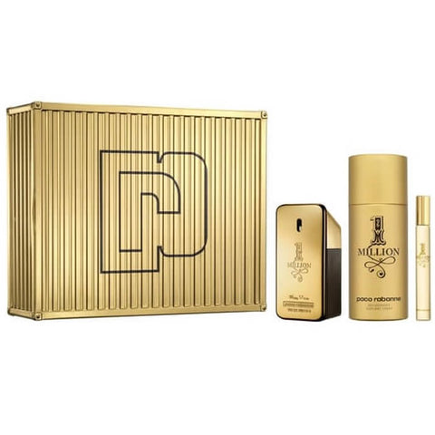 Paco Rabanne One Million Edt 50ml Perfume Spray For Him Fragrance Gift Set New - PerfumezDirect®