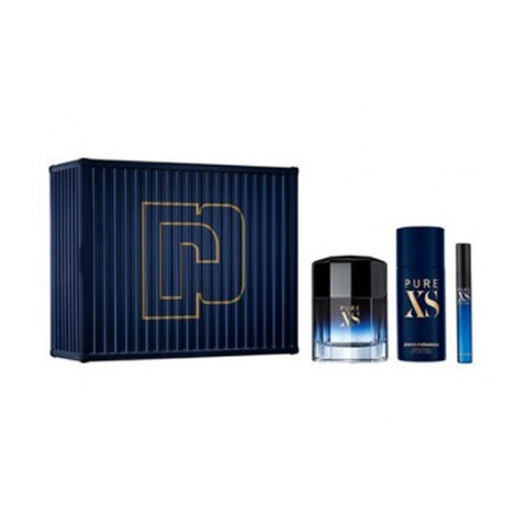 Paco Rabanne Pure XS Eau De Toilette Spray 100ml Set 3 Pieces 2020 - PerfumezDirect®
