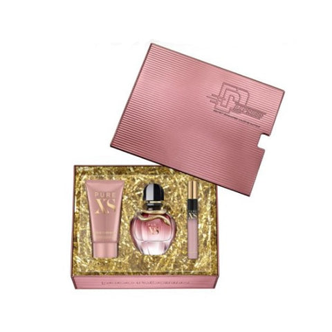 Paco Rabanne XS For Her Eau De Parfum Spray 50ml Set 3 Pieces 2020 - PerfumezDirect®