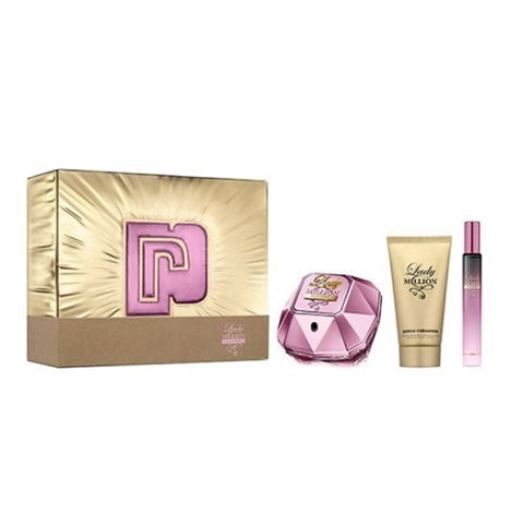 Paco Rabanne Lady Million Empire Eau De Parfum Spray 50ml Set 3 Pieces 2020 - PerfumezDirect®