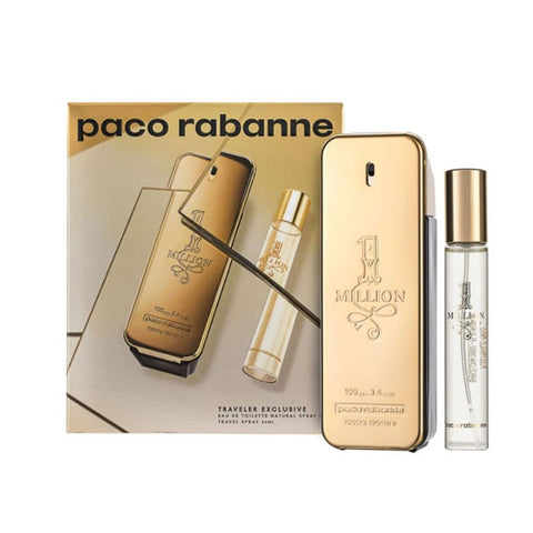 Paco Rabanne One Million Eau De Toilette Spray 100ml Set 2 Pieces 2021 - PerfumezDirect®