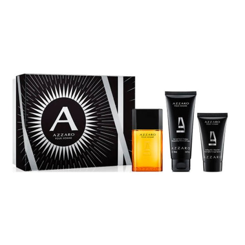 Azzaro Pour Homme Eau Toilette Spray 100ml Set 3 Pieces 2020 - PerfumezDirect®