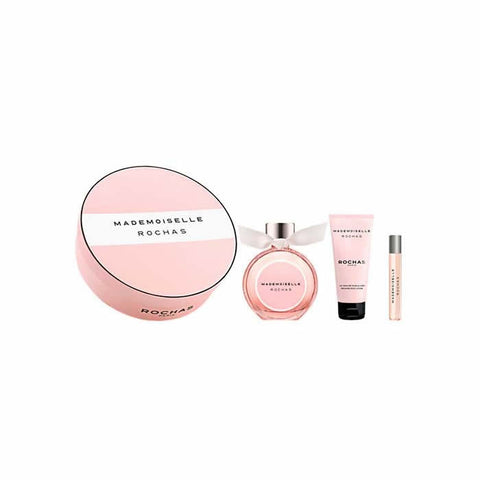 Mademoiselle Rochas Eau De Perfume Spray 90ml Set 3 Pieces 2017 - PerfumezDirect®