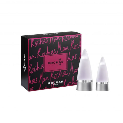 Rochas Man Eau De Toilette Spray 100ml Set 2 Pieces - PerfumezDirect®