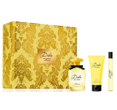 Dolce & Gabbana Dolce Shine Gift Set 75ml EDP + 50ml Body Lotion + 10ml EDP - PerfumezDirect®