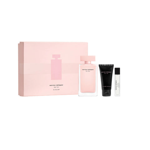 Narciso Rodriguez For Her Eau Perfume Spray 100ml Set 3 Pieces - PerfumezDirect®