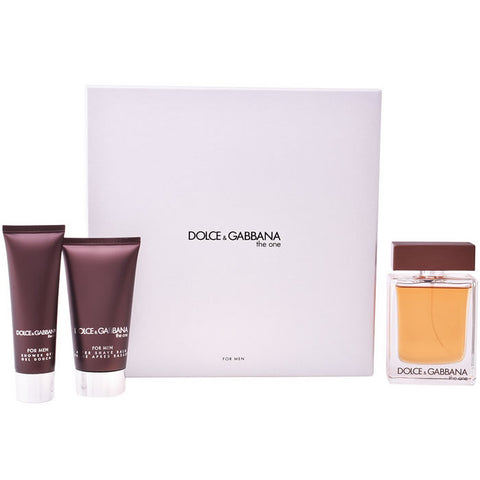 Dolce and Gabbana The One Men Eau De Toilette Spray 100ml Set 3 Pieces 2018 - PerfumezDirect®