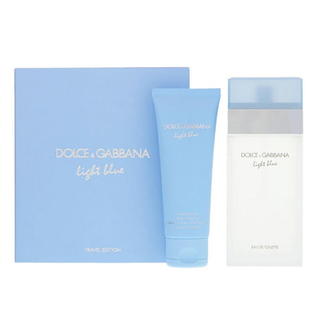 D&G Light Blue Pour Femme Edt 100ml Giftset 2 Pieces - PerfumezDirect®