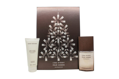 Issey Miyake L Eau d Issey Pour Homme Wood & Wood Christmas Gift Set 50ml EDP + 100ml Shower Gel - PerfumezDirect®