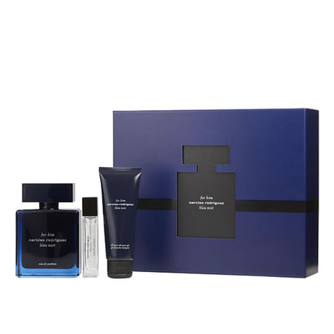Narciso Rodriguez For Him Bleu Noir Eau De Parfum Spray 100ml Set 3 Pieces 2020 - PerfumezDirect®