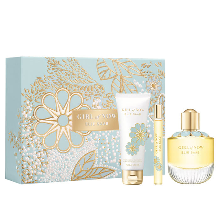 Elie Saab Girl Of Now Eau De Perfume Spray 90ml Set 3 Pieces 2020 - PerfumezDirect®