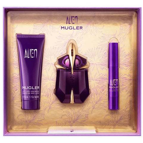 Mugler Alien Eau De Perfume Spray 30ml Perfume Gift Set 3 Pieces 2019 - PerfumezDirect®