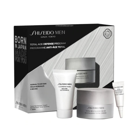 Shiseido Men Total Revitalizer Age Defense Anti Fatigue Cream 50ml Set 3 Pieces 2020 - PerfumezDirect®