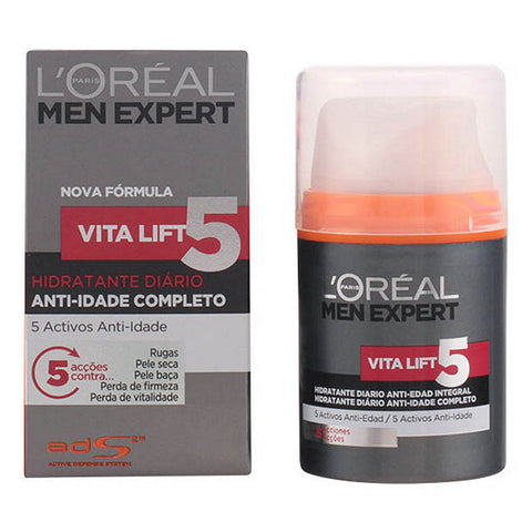 Anti-Ageing Hydrating Cream L'Oréal Paris Men Expert Vita Lift (50 ml) (Refurbished A+) - PerfumezDirect®
