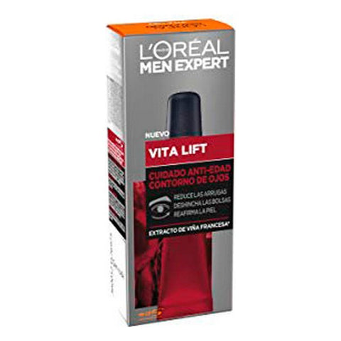 Eye Contour L'Oréal Paris Men Expert - Vitalift Anti-ageing (15 ml) (Refurbished A+) - PerfumezDirect®