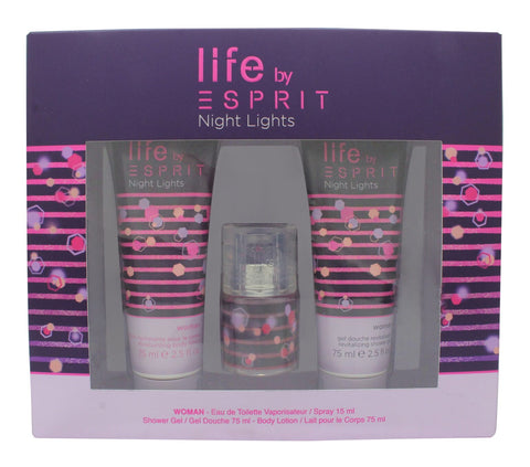 Esprit Night Light Gift Set 15ml EDT + 75ml Shower Gel + 75ml Body Lotion - PerfumezDirect®