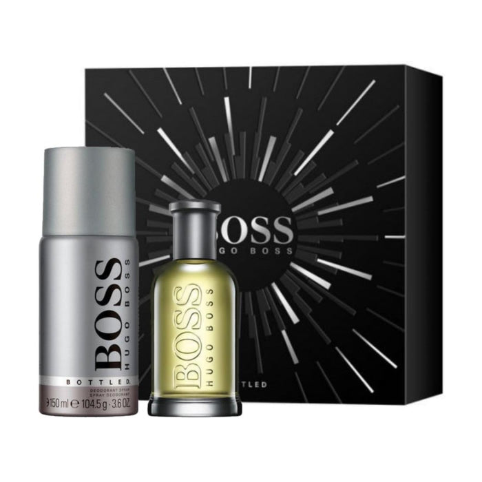 Hugo Boss Bottled Eau De Toilette Spray 50ml Set 2 Pieces 2019 - PerfumezDirect®