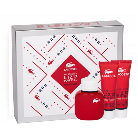 Lacoste L12.12 Pour Elle French Panache Eau De Toilette Spray 50ml Set 3 Pieces 2020 - PerfumezDirect®