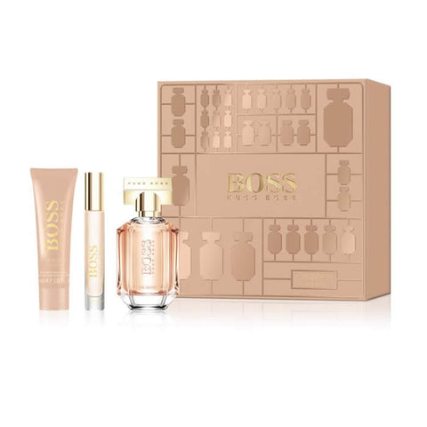 Boss The Scent Eau De Perfume Spray 50ml Set 3 Pieces 2019 - PerfumezDirect®