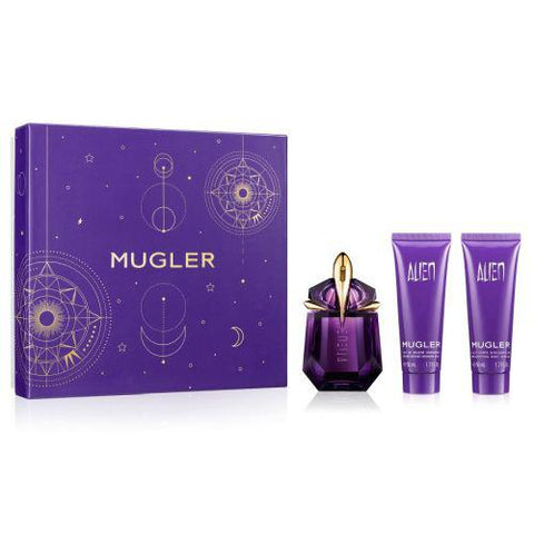 Mugler Alien Eau Parfum 30ml Recargable Set 3 Pieces - PerfumezDirect®