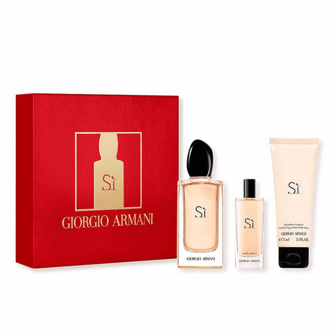 Armani Si Edp Spray 100ml Giftset 3 Pieces - PerfumezDirect®