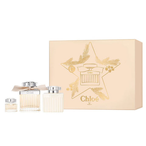Chloé Eau De Parfum Spray 75ml + Body Lotion 100ml + Mini 5ml - PerfumezDirect®