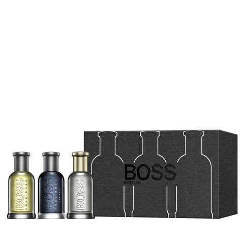 Hugo Boss Miniature Gift Set For Him 5ml Boss Bottled EDT + 5ml Boss Bottled Infinite EDP + 5ml Boss Bottled EDP - PerfumezDirect®