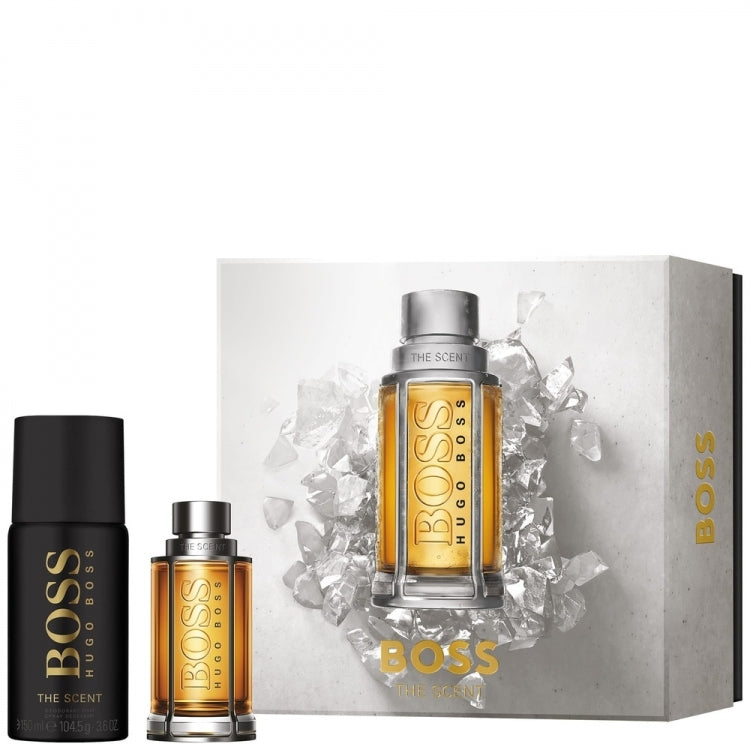 Hugo Boss Boss The Scent Gift Set 50ml EDT Spray + 150ml Deodorant Spray - PerfumezDirect®