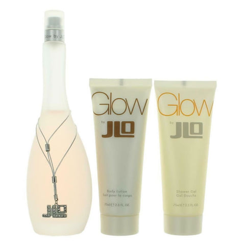 Jennifer Lopez Glow Eau De Toilette Spray 100ml Set 3 Pieces 2019 - PerfumezDirect®