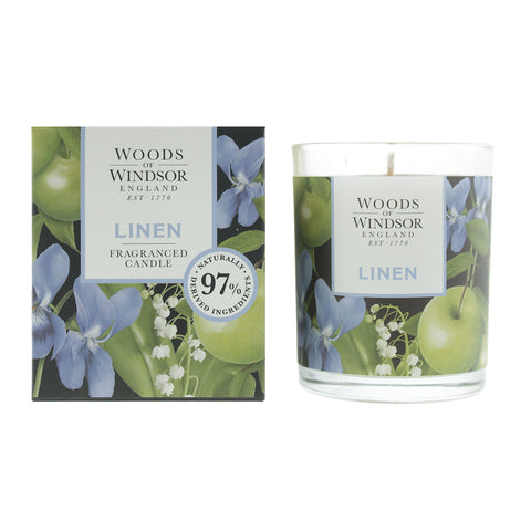 Woods of Windsor Linen Candle 150g - PerfumezDirect®