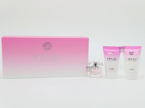 Versace Bright Crystal Edt 5ml Perfumed Body Lotion 25ml Shower Gel 25ml Women - PerfumezDirect®