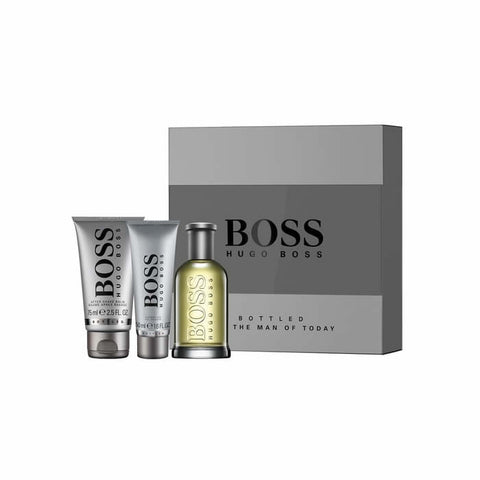 Boss Bottled Eau De Toilette Spray 100ml Set 3 Pieces 2017 - PerfumezDirect®