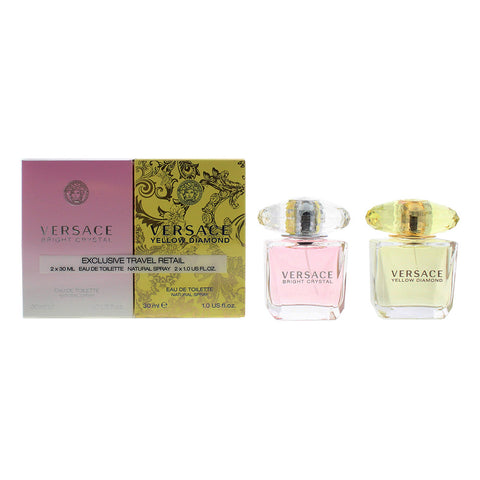 Versace Gift Set 30ml Yellow Diamond EDT + 30ml Bright Crystal EDT - PerfumezDirect®