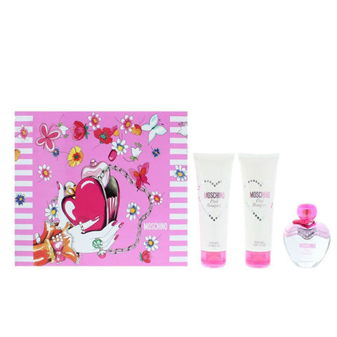 Moschino Pink Bouquet Eau De Toilette Spray 50ml Set 3 Pieces 2020 - PerfumezDirect®