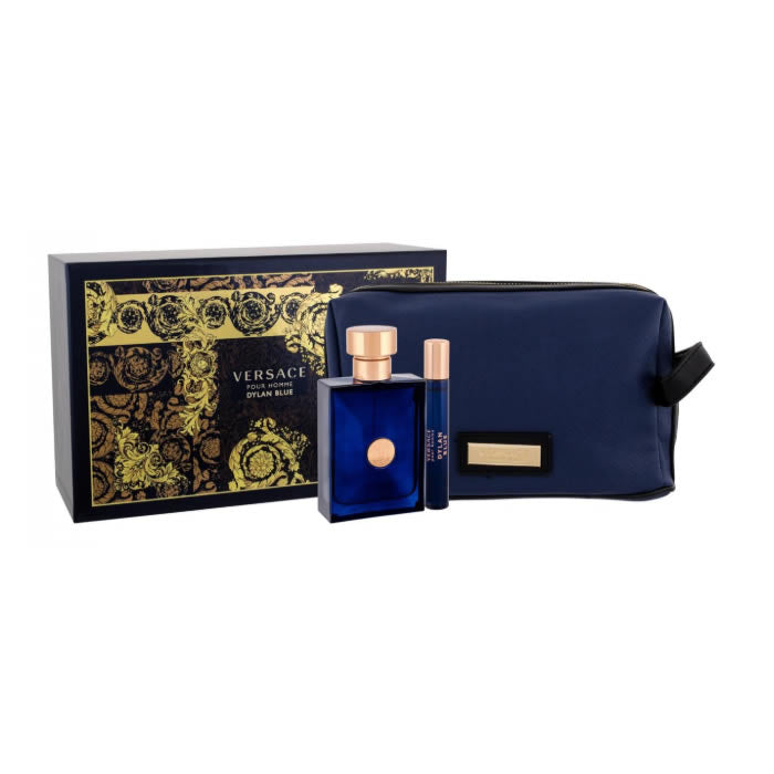 Versace Dylan Blue Eau De Toilette Spray 100ml Set 3 Pieces 2018 - PerfumezDirect®