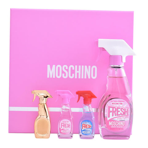Moschino Fresh Couture Pink Eau De Toilette Spray 50ml Set 4 Pieces 2018 - PerfumezDirect®
