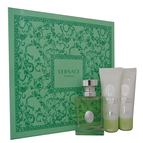 Versace Versense Eau De Toilette Spray 50ml Set 3 Pieces 2019 - PerfumezDirect®