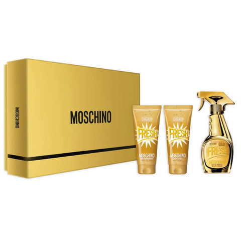 Moschino Fresh Couture Gold Eau De Perfume Spray 50ml Set 3 Pieces 2019 - PerfumezDirect®