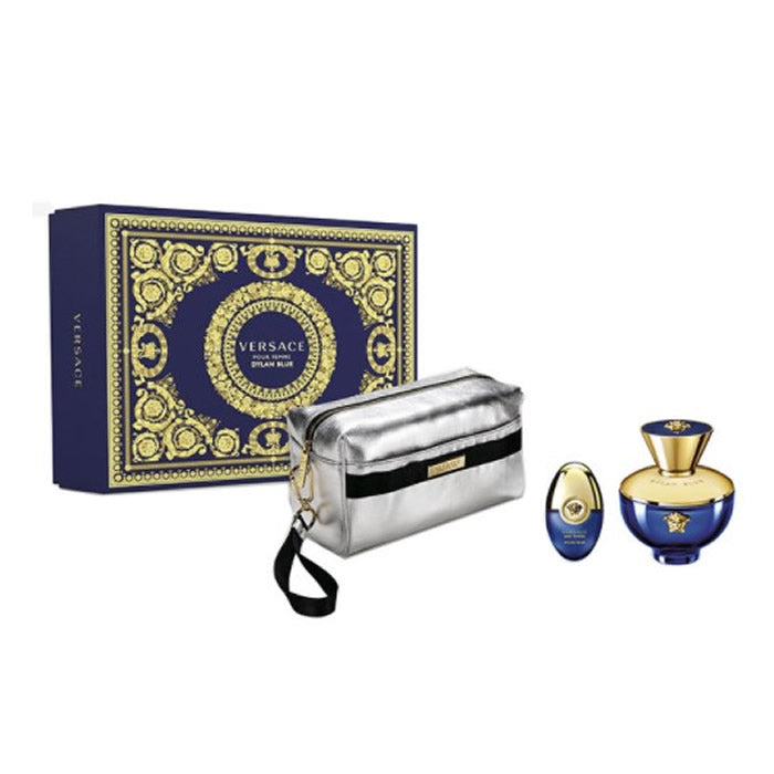 VERSACE DYLAN BLUE Femme Eau De Parfum Spray 100ml Set 3 Pieces 2020 - PerfumezDirect®