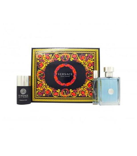 Versace Pour Homme 100ml EDT Gift Set 3 Pieces - PerfumezDirect®