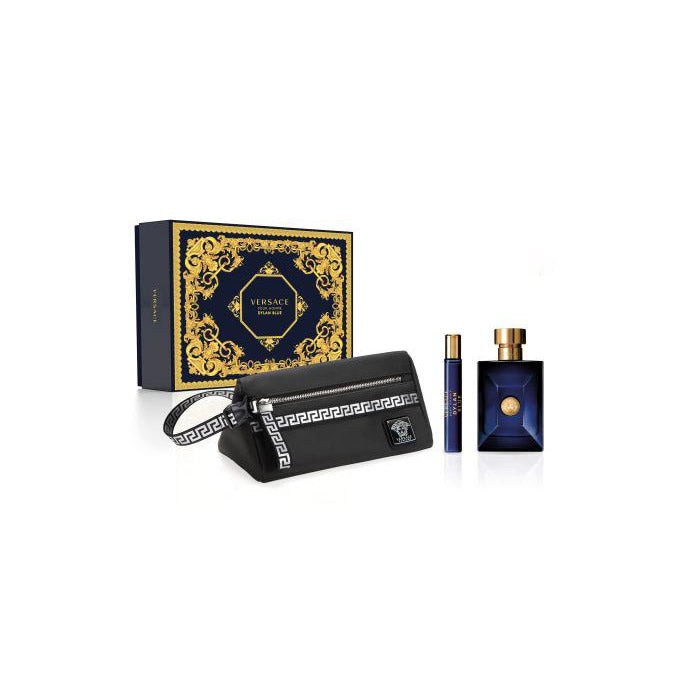 Versace Dylan Blue Eau De Toilette Spray 100ml Set 3 Pieces - PerfumezDirect®