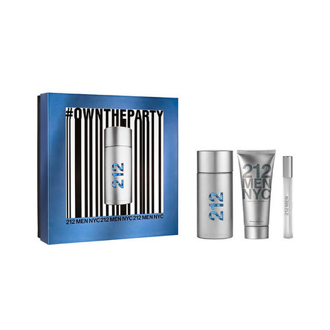 Carolina Herrera 212 Men Eau De Toilette Spray 100ml Gift Set - PerfumezDirect®