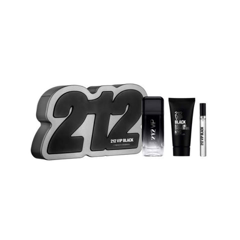 Carolina Herrera 212 Vip Black Eau De Toilette Spray 100ml Set 2 Pieces 2019 - PerfumezDirect®