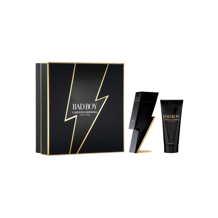 Carolina Herrera Bad Boy Eau De Toilette Spray 100ml Set 2 Pieces 2020 - PerfumezDirect®