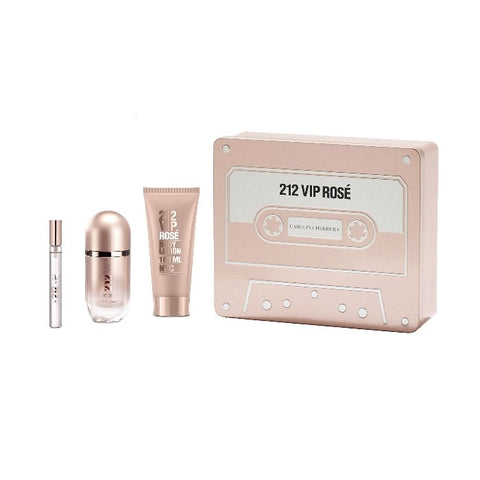 Carolina Herrera 212 Vip Rosé Eau De Parfum Spray 50ml Set 3 Pieces 2020 - PerfumezDirect®