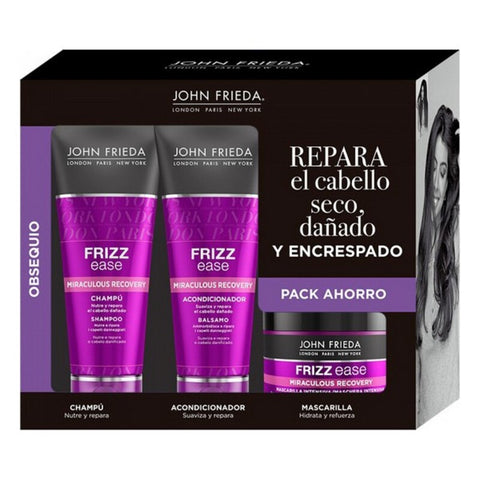 Unisex Hair Dressing Set FRIZZ-EASE RECOVERY John Frieda (3 pcs) (Refurbished B) - PerfumezDirect®