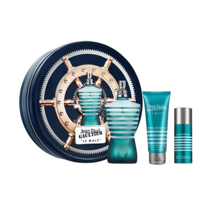 Jean Paul Gaultier Le Male Eau De Toilette Spray 125ml Set 3 Pieces 2019 - PerfumezDirect®