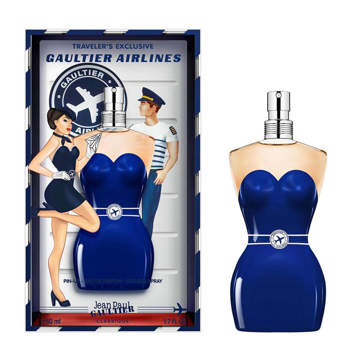 Jean Paul Gaultier Classique Eau De Parfum Gaultier Airlines Limited Edition 50ml Spray - PerfumezDirect®